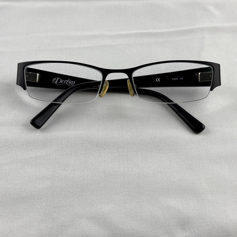 Dereon DOC316 001 Semi Rimless Eyeglasses Frame w/ Flexhinge 53-19-135 - Picture 13 of 14